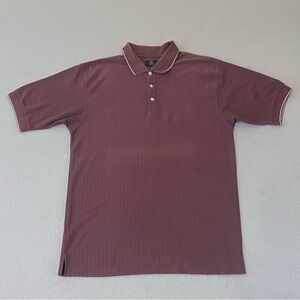 Nike Golf Men's DRI-FIT Medium Polo Short Sleeve Ribbed Maroon Shirt